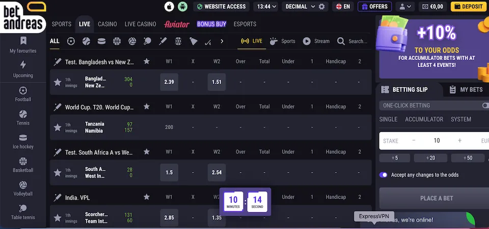 Overview of Betandreas Sportsbook